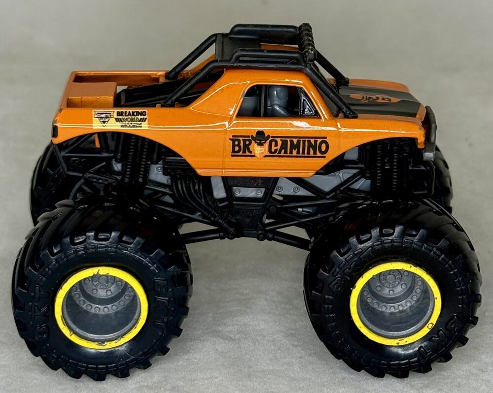 Monster Jam Brocamino Truck HTF Rare Breaking World Records 1/64 Bro Camino EUC
